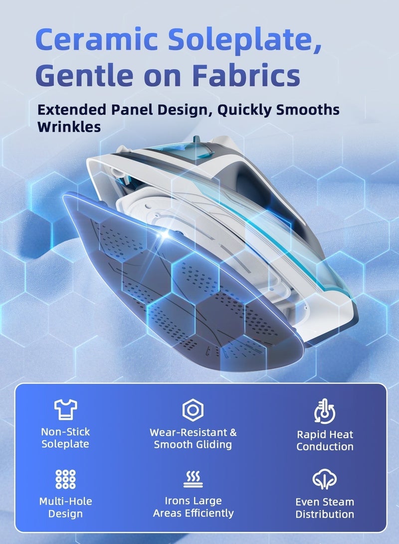 حياة الكثبان جهاز كي بالبخار بقاعدة من السيراميك مضاد للتنقيط والتكلس وخاصية الإغلاق التلقائي والتنظيف الذاتي  2200 W - Image 3